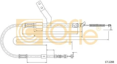 Тросовий привод, стоянкове гальмо COFLE 17.1288