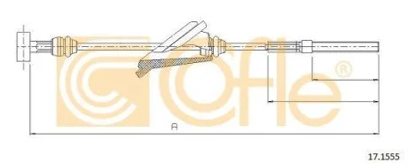 Трос гальма стоянки COFLE 171555