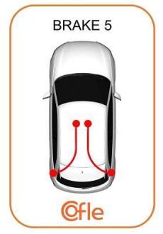 Трос ручного гальма зад. лівий Mitsubishi Lancer 03- COFLE 172037