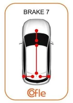 Трос ручного гальма зад. Misubishi L200 2,5D 4x4 05- Л. (2023/1795) COFLE 172278