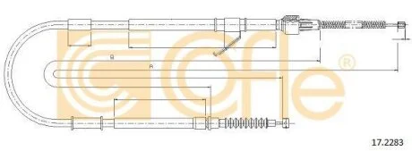 Трос ручника COFLE 172283