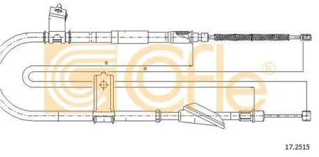Трос ручника COFLE 17.2515