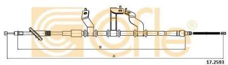 Тросовий привод, стоянкове гальмо COFLE 17.2593