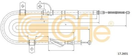 Трос стояночного гальма COFLE 172601
