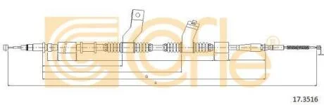 Трос ручника COFLE 173516