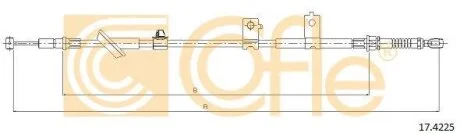 Тросовий привод, стоянкове гальмо COFLE 17.4225