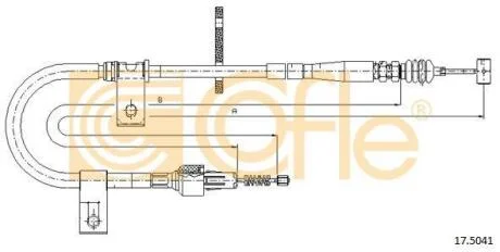 Трос ручника COFLE 17.5041