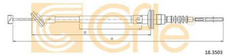 Трос, управление сцеплением COFLE 183503