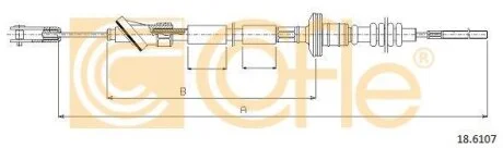 Тросовий привод, привод зчеплення COFLE 18.6107