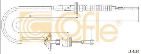 Трос зчеплення COFLE 18.6110
