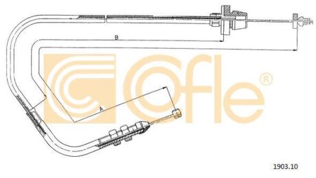 Акция Трос газу FIAT Panda 85-03 COFLE 1903.10
