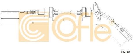 Трос зчеплення Doblo 01- (732/185) COFLE 642.10
