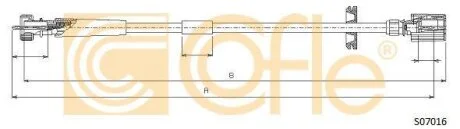 Трос привода спідометра COFLE S07016