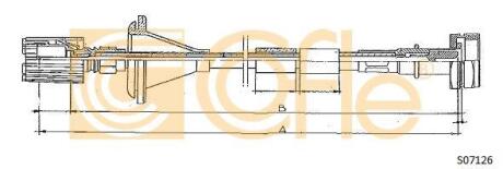 Трос спідометра Fiat Ducato 94-01 (з накрутк.) L-1530mm COFLE S07126