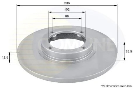 - Диск гальмівний COMLINE ADC1009