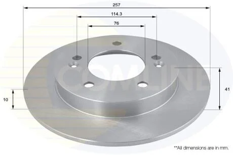 - Диск гальмівний з покриттям COMLINE ADC1099