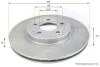 - Диск гальмівний вентильований з покриттям COMLINE ADC1215V (фото 1)