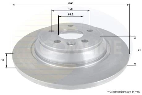 - Диск гальмівний з покриттям COMLINE ADC1922