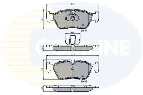- Гальмівні колодки до дисків COMLINE CBP01023
