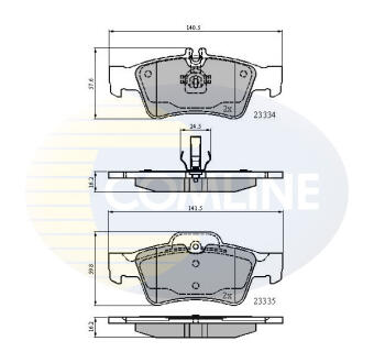 - Гальмівні колодки до дисків COMLINE CBP01118