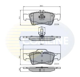 - Гальмівні колодки до дисків COMLINE CBP01118