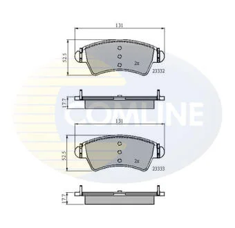 - Гальмівні колодки до дисків COMLINE CBP01260