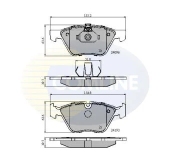 - Гальмівні колодки до дисків COMLINE CBP01300