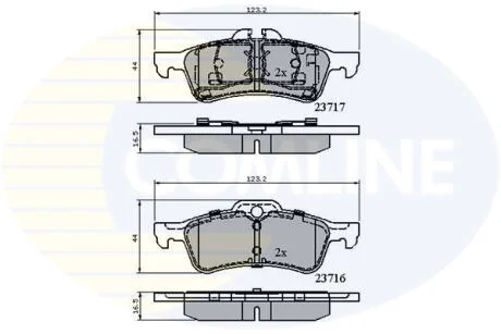 - Гальмівні колодки до дисків COMLINE CBP01317
