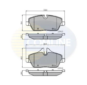 - Гальмівні колодки до дисків COMLINE CBP01531