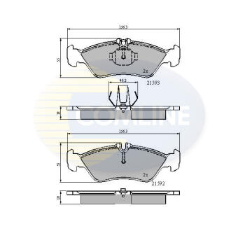 Комплект тормозных колодок, дисковый механизм COMLINE CBP0478