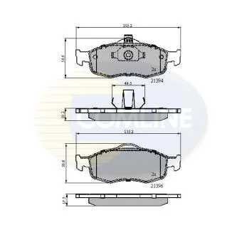 - Гальмівні колодки до дисків COMLINE CBP0514