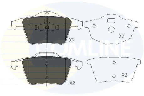 - Гальмівні колодки до дисків COMLINE CBP06027