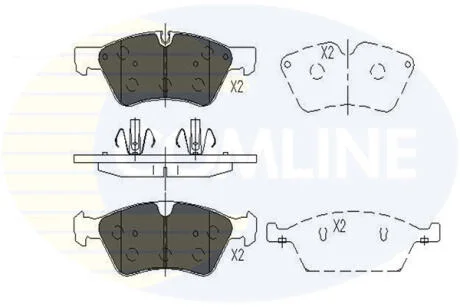 - Гальмівні колодки до дисків COMLINE CBP06060