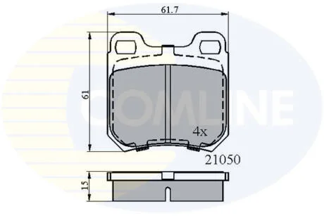 - Гальмівні колодки до дисків COMLINE CBP0741