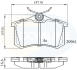 Гальмівні колодки задні Audi A1/3/4/6/8,Caddy III,Golf IV,V,VI,Passat,Skoda Fabia I,II,III,Karoq,Octavia,Rapid COMLINE CBP0797 (фото 1)