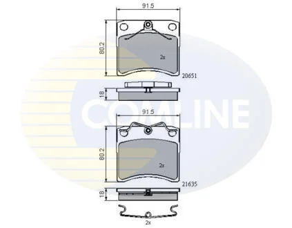 - Гальмівні колодки до дисків COMLINE CBP0953