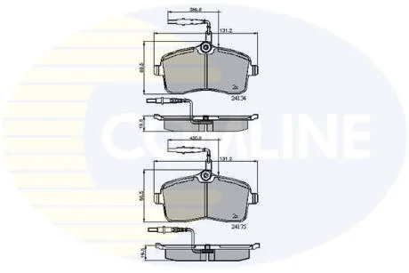 - Гальмівні колодки до дисків COMLINE CBP11250