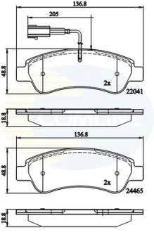 - Гальмівні колодки до дисків COMLINE CBP11604