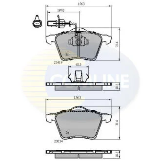 - Гальмівні колодки до дисків COMLINE CBP1885