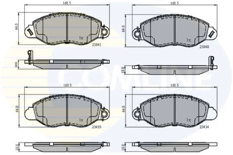 - Гальмівні колодки до дисків COMLINE CBP31107