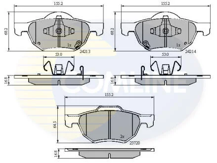 - Гальмівні колодки до дисків COMLINE CBP31195