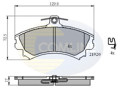 - Гальмівні колодки до дисків COMLINE CBP31304