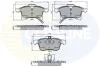 Гальмівні колодки передні OPEL Astra G/H, Combo, Meriva, Zafira COMLINE CBP31307 (фото 1)
