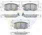 Гальмівні колодки передні Hyundai Accent III, i20 / Kia Rio II 1.4-1.6 (05-12) COMLINE CBP31519 (фото 1)
