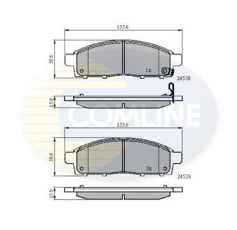- Гальмівні колодки до дисків COMLINE CBP31584