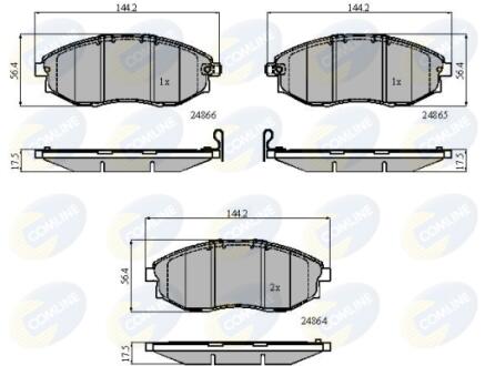 - Гальмівні колодки до дисків COMLINE CBP31585