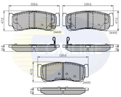 - Гальмівні колодки до дисків COMLINE CBP31714