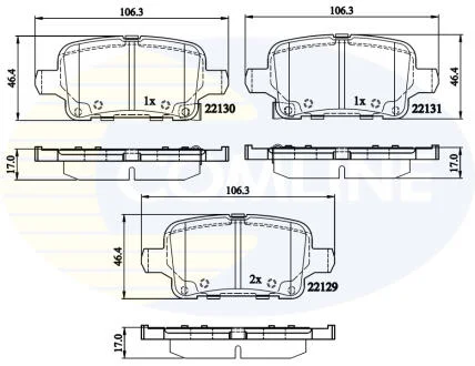 - Гальмівні колодки до дисків COMLINE CBP32307