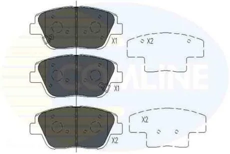 - Гальмівні колодки до дисків COMLINE CBP36080