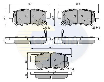 - Гальмівні колодки до дисків COMLINE CBP3935
